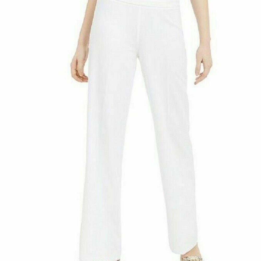 INC Womens Pants White Ivory Size 10